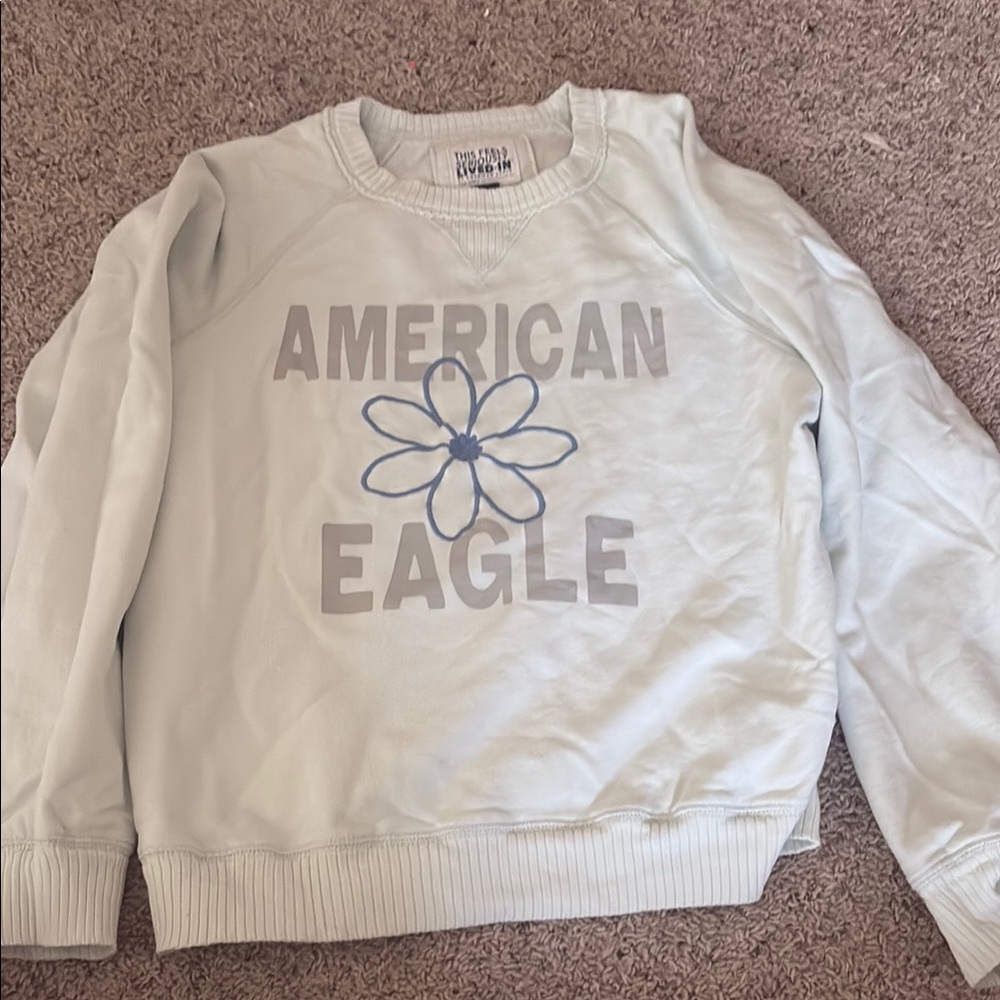 American Eagle Cream Sweatshirt